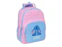 Safta Mochila doble con cantoneras adaptable a carro Stitch bright 420x320x150 mm
