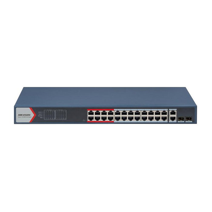 Hikvision DS-3E1326P-EI(B) Switch Gestionado PoE de 24 Puertos Hikvision DS-3E1326P-EI(B) Switch Gestionado PoE de 24 Puertos