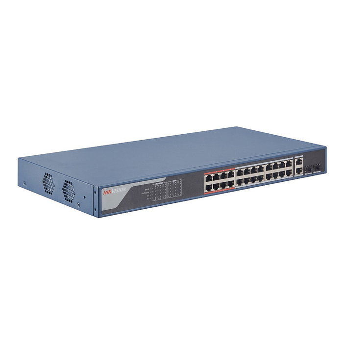 Hikvision DS-3E1326P-EI(B) Switch Gestionado PoE de 24 Puertos Hikvision DS-3E1326P-EI(B) Switch Gestionado PoE de 24 Puertos