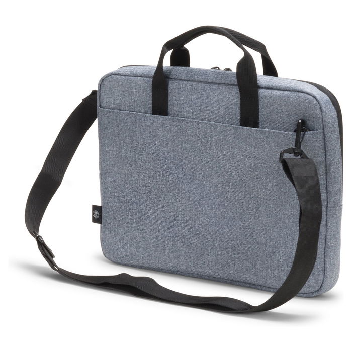 Dicota Eco MOTION Maletín para Portátil hasta 39.6 cm (15.6") en Denim Azul, Compartimento para Tablet, Asa y Correa de Hombro, Fabricado con Materiales Reciclados