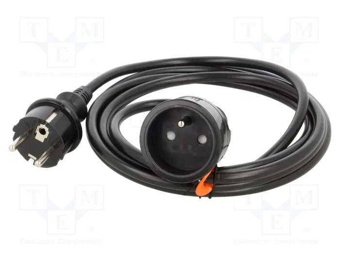 PLASTROL Prolongador de Alimentación H03VV-F 3G1,5mm2 3m Negro PLASTROL Prolongador de Alimentación H03VV-F 3G1,5mm2 3m Negro
