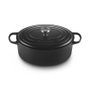 Le Creuset Signature Roaster oval 35 cm negro, fuente de hierro fundido esmaltado 8,9 L (21178350000430)