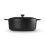 Le Creuset Signature Roaster oval 35 cm negro, fuente de hierro fundido esmaltado 8,9 L (21178350000430)