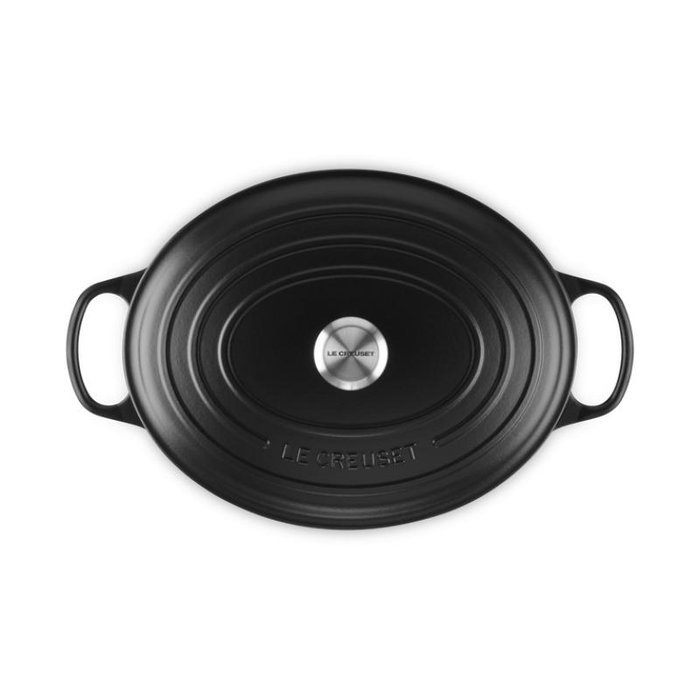 Le Creuset Signature Roaster oval 35 cm negro, fuente de hierro fundido esmaltado 8,9 L (21178350000430) Le Creuset Signature Roaster oval 35 cm negro, fuente de hierro fundido esmaltado 8,9 L (21178350000430)
