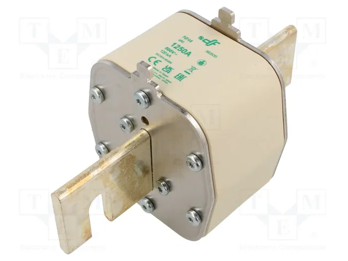 DF ELECTRIC Fusible de cartucho NH4 de cerámica 1,25kA 500VAC aM DF ELECTRIC Fusible de cartucho NH4 de cerámica 1,25kA 500VAC aM