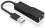 Aisens Conversor USB 3.0 a Ethernet Gigabit 10/100/1000 Mbps Negro 15cm