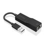 Aisens Conversor USB 3.0 a Ethernet Gigabit 10/100/1000 Mbps Negro 15cm