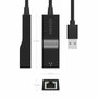 Aisens Conversor USB 3.0 a Ethernet Gigabit 10/100/1000 Mbps Negro 15cm