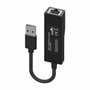 Aisens Conversor USB 3.0 a Ethernet Gigabit 10/100/1000 Mbps Negro 15cm