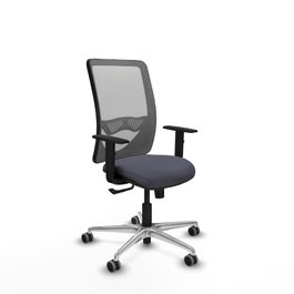 PIQUERAS Y CRESPO Silla de oficina Zulema con mecanismo Sincro, Gris