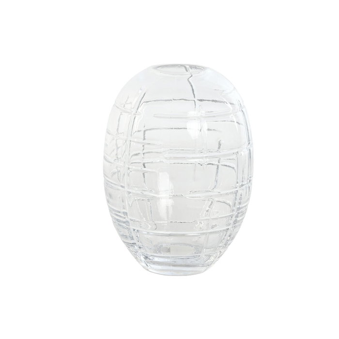 DKD Home Decor Jarrón de Cristal Transparente 12x12x17 cm
