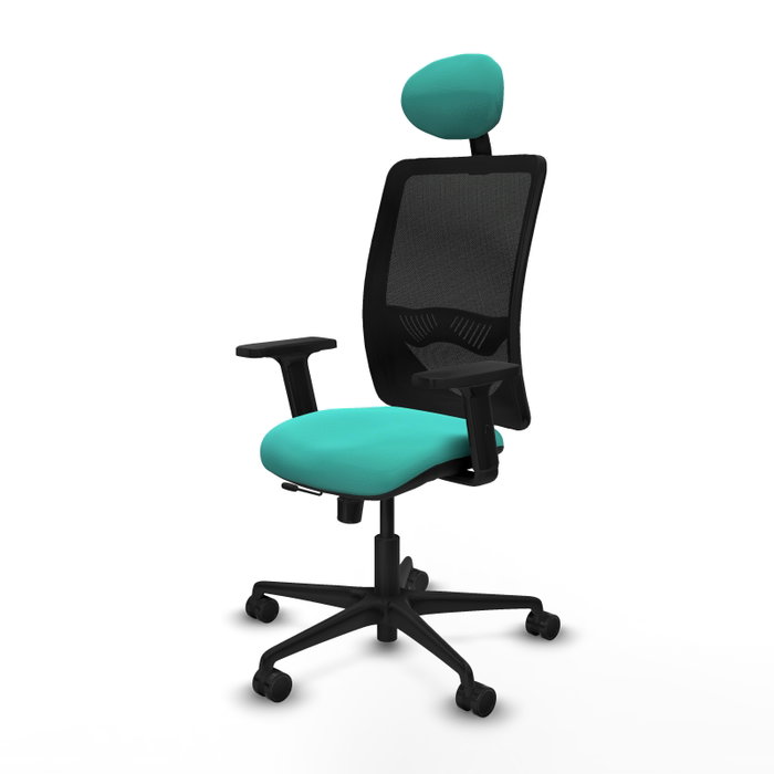 PIQUERAS Y CRESPO Silla de oficina Zulema Turquesa con mecanismo Sincro/Traslack PIQUERAS Y CRESPO Silla de oficina Zulema Turquesa con mecanismo Sincro/Traslack