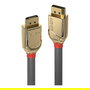 LINDY 36296 Cable DisplayPort Gold Line 4K60Hz Macho a Macho 10m Gris