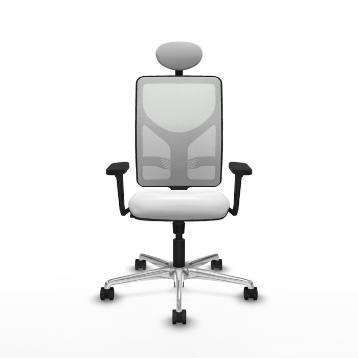 PIQUERAS Y CRESPO Silla de oficina Motilla con mecanismo Sincro, Brazos 3D y Cabecero Fijo, Blanco PIQUERAS Y CRESPO Silla de oficina Motilla con mecanismo Sincro, Brazos 3D y Cabecero Fijo, Blanco