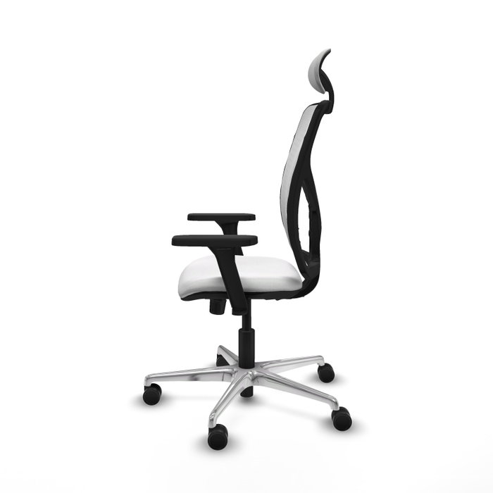 PIQUERAS Y CRESPO Silla de oficina Motilla con mecanismo Sincro, Brazos 3D y Cabecero Fijo, Blanco PIQUERAS Y CRESPO Silla de oficina Motilla con mecanismo Sincro, Brazos 3D y Cabecero Fijo, Blanco