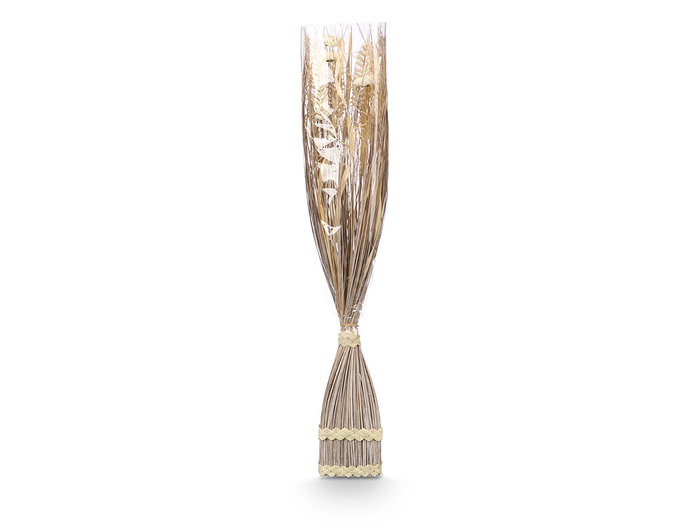 Giftdecor Ramillete Cuadrado Blanco 14 cm x 100 cm x 10 cm Materia Vegetal Seca (Set de 4)
