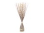 Giftdecor Ramillete Cuadrado Blanco 14 cm x 100 cm x 10 cm Materia Vegetal Seca (Set de 4)