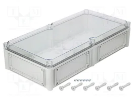 FIBOX EK Carcasa de Pared Gris de Policarbonato