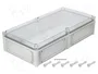 FIBOX EK Carcasa de Pared Gris de Policarbonato