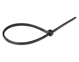 ORNO Brida de Nylon Autorretractil 2.5mm x 150mm - Paquete de 100 Unidades - Color Negro