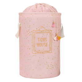 Aberto Design KALS-04270 Cesta de Fieltro Rosa 31x46 cm 100% Polipropileno Decoración y Almacenamiento Funcional