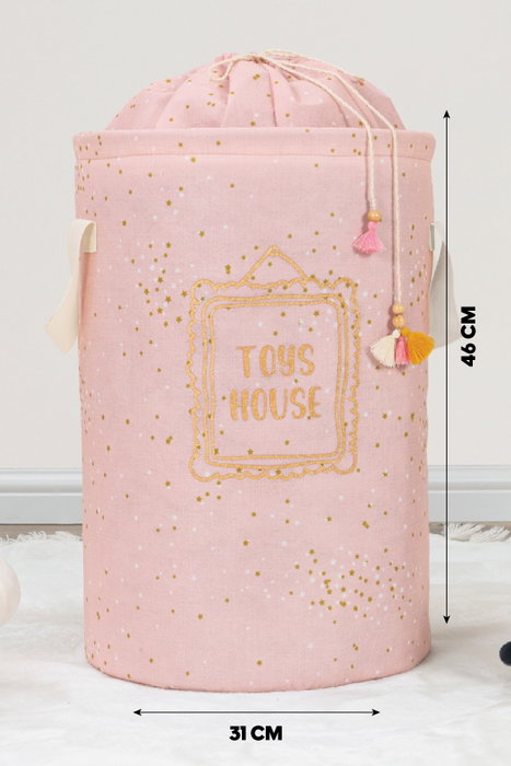 Aberto Design KALS-04270 Cesta de Fieltro Rosa 31x46 cm 100% Polipropileno Decoración y Almacenamiento Funcional