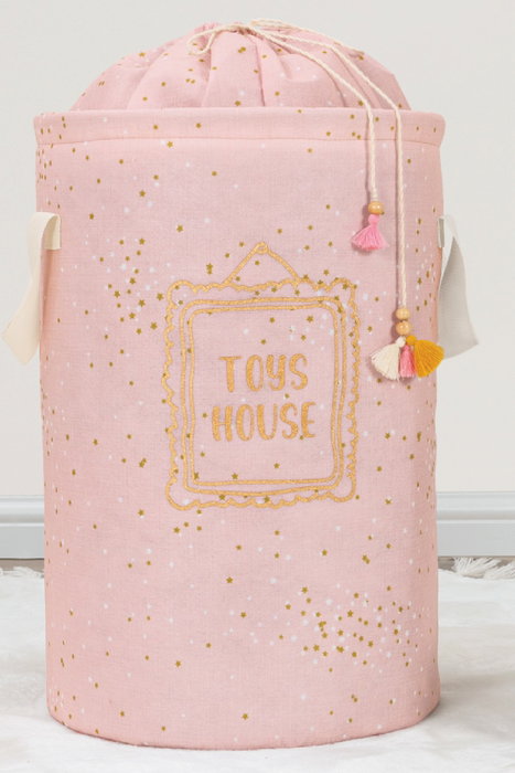 Aberto Design KALS-04270 Cesta de Fieltro Rosa 31x46 cm 100% Polipropileno Decoración y Almacenamiento Funcional