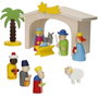 Belén de Navidad Woomax Madera plywood 23 x 16 x 11 cm (4 Unidades)