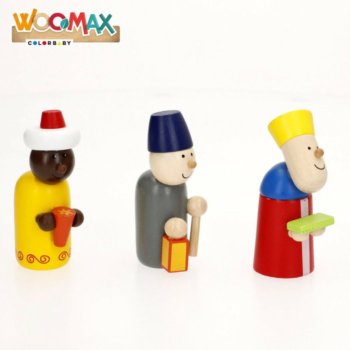 Belén de Navidad Woomax Madera plywood 23 x 16 x 11 cm (4 Unidades) Belén de Navidad Woomax Madera plywood 23 x 16 x 11 cm (4 Unidades)
