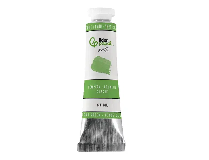 Liderpapel Tempera gouache tubo de aluminio de 60 ml verde claro