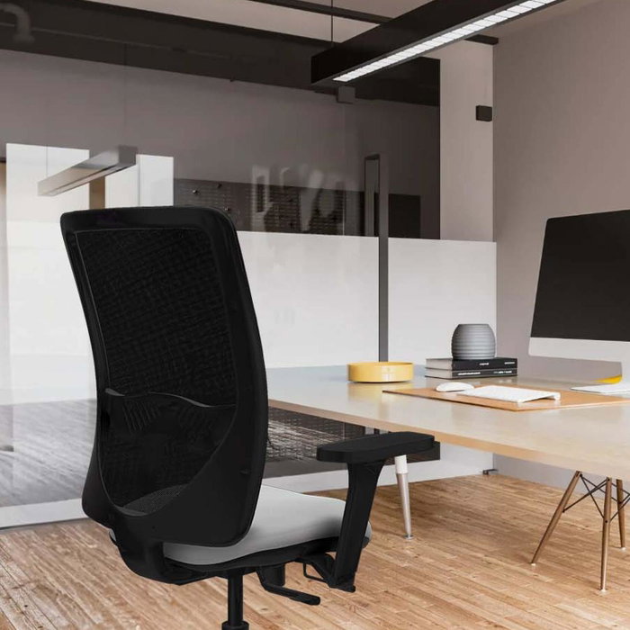 PIQUERAS Y CRESPO Silla de oficina Zulema con mecanismo Sincro/Traslack, Amarillo y Gris PIQUERAS Y CRESPO Silla de oficina Zulema con mecanismo Sincro/Traslack, Amarillo y Gris