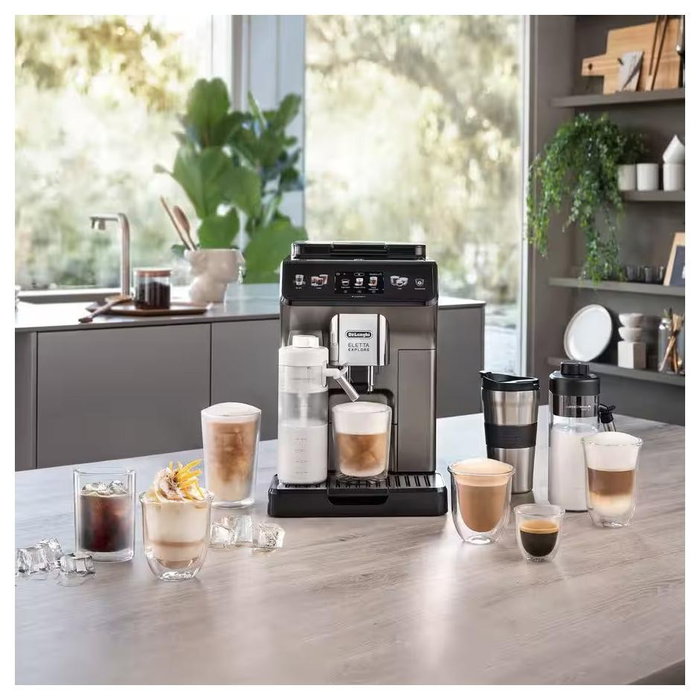 De'Longhi Eletta Explore ECAM 450.86.T Máquina de Café Superautomática Titanio 1450W 19bar 1.8L