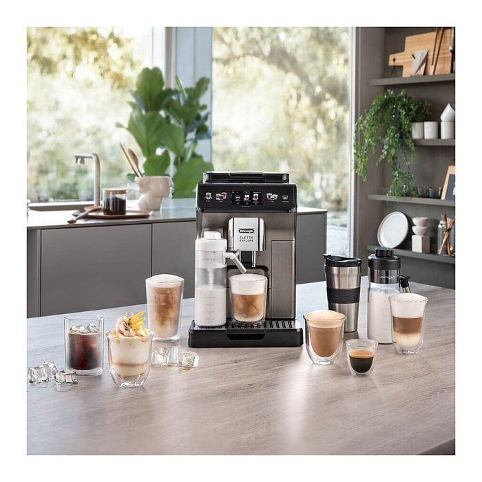 DeLonghi Máquina Espresso Eletta Explore ECAM450.86.T Automática 1.8L 1450W Molinillo Integrado Titanio