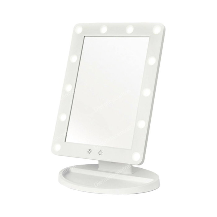 Perfect Beauty Espejo de Maquillaje Eléctrico con 12 Luces LED y Sensor Táctil