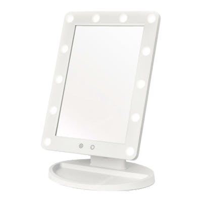 Perfect Beauty Espejo de Maquillaje Eléctrico con 12 Luces LED y Sensor Táctil