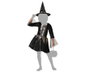 Disfraz Bruja Infantil Gris con Vestido Corto y Sombrero para Niña 3-4 Años