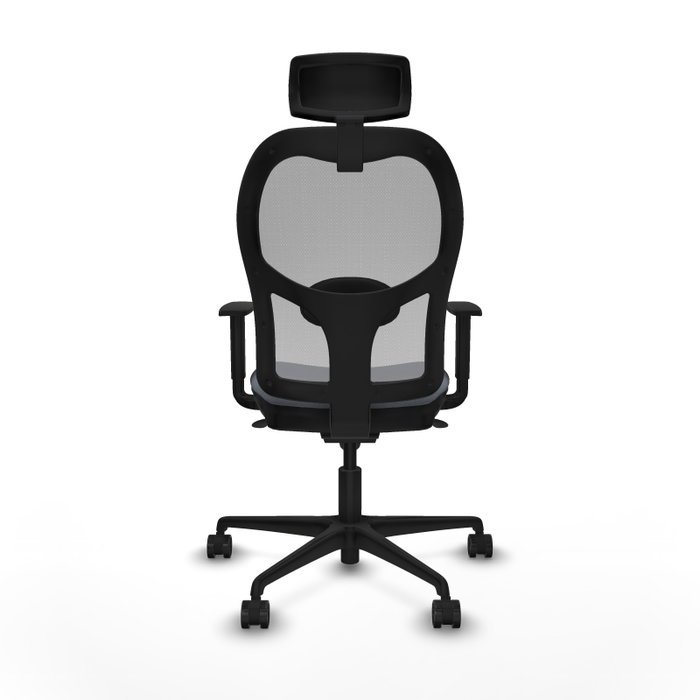 Silla de oficina Jorquera con mecanismo Sincro tapizada con Tela color Gris. Equipada con lumbar 1D, Brazos 1D, Cabecero 2D y Ruedas 65mm nailon Silla de oficina Jorquera con mecanismo Sincro tapizada con Tela color Gris. Equipada con lumbar 1D, Brazos 1D, Cabecero 2D y Ruedas 65mm nailon