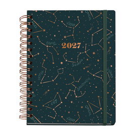 MIQUELRIUS Agenda Anual 2027 Trends Astral Wire-O Constellations
