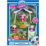Bandai Littlest Pet Shop Camping Pack temático 3 Mascotas con animales y accesorios