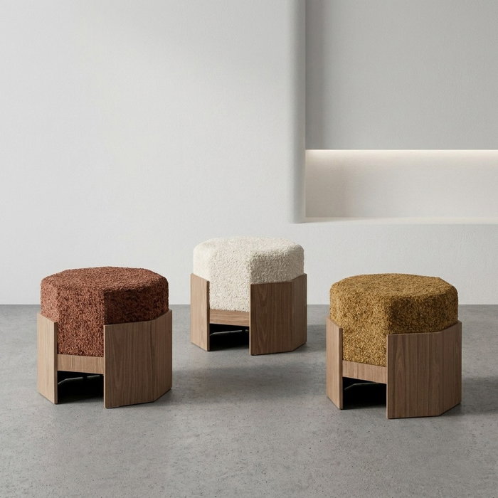 Puf Ocre Dm-Tejido 50 X 50 X 44 cm