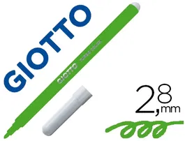 Rotulador Fibra Giotto Turbo Color Verde Claro (Set de 12)