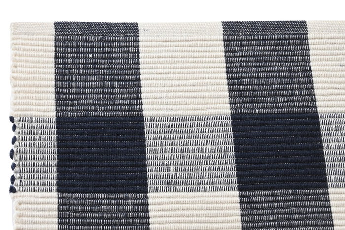 DKD Home Decor Salvamanteles Individuales de Algodón Cuadros Azul 6 Unidades