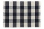 DKD Home Decor Salvamanteles Individuales de Algodón Cuadros Azul 6 Unidades