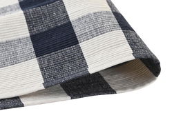 DKD Home Decor Funda Cojín 0.5 x 33 x 50 cm (6 Unidades) Azul Blanco Algodón Polyester