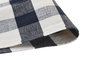 DKD Home Decor Salvamanteles Individuales de Algodón Cuadros Azul 6 Unidades