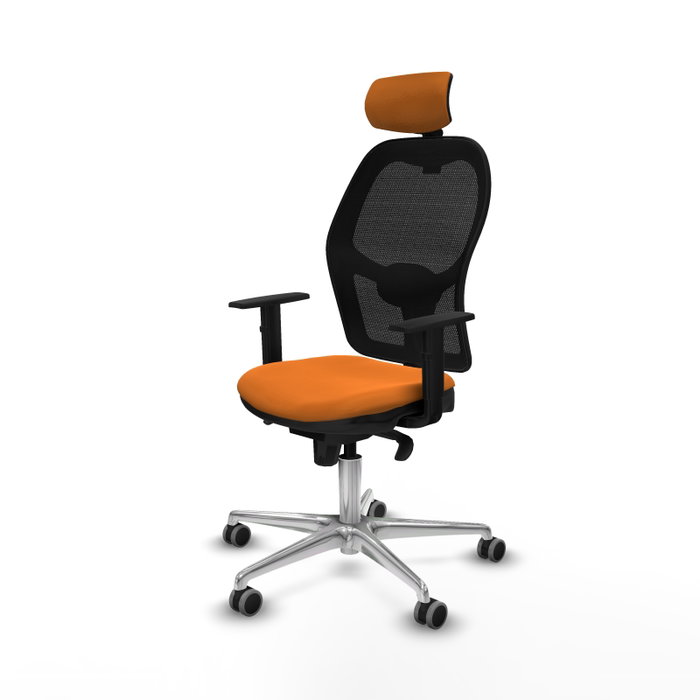 PIQUERAS Y CRESPO Silla de oficina Jorquera Naranja y Negro