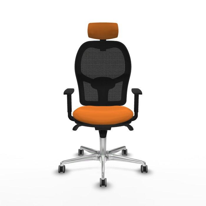 PIQUERAS Y CRESPO Silla de oficina Jorquera Naranja y Negro