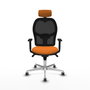 PIQUERAS Y CRESPO Silla de oficina Jorquera Naranja y Negro