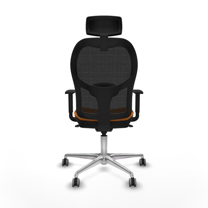 PIQUERAS Y CRESPO Silla de oficina Jorquera Naranja y Negro