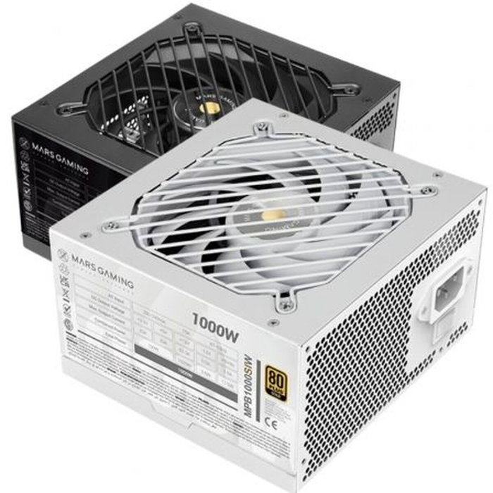 Mars Gaming MPB1000SIW 1000W 80 Plus Gold Blanca Mars Gaming MPB1000SIW 1000W 80 Plus Gold Blanca